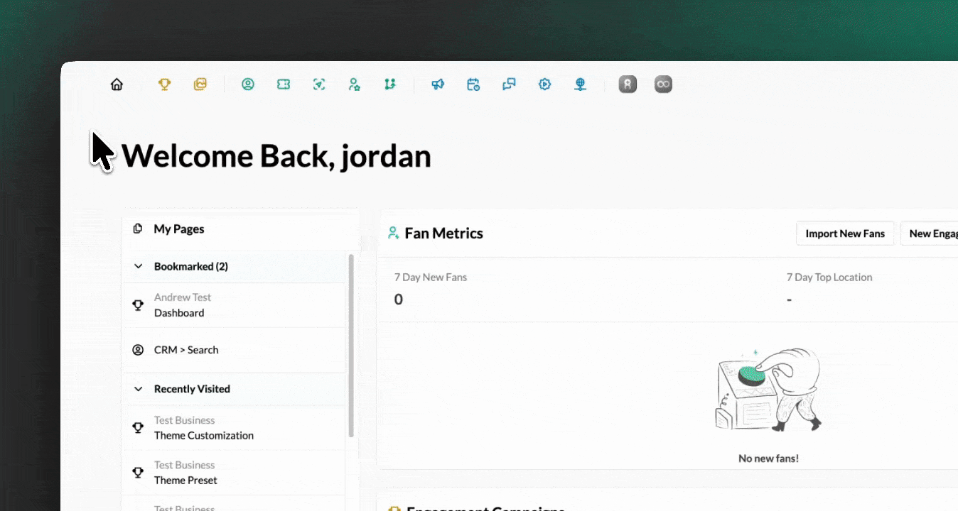 Business Settings Theme Cust