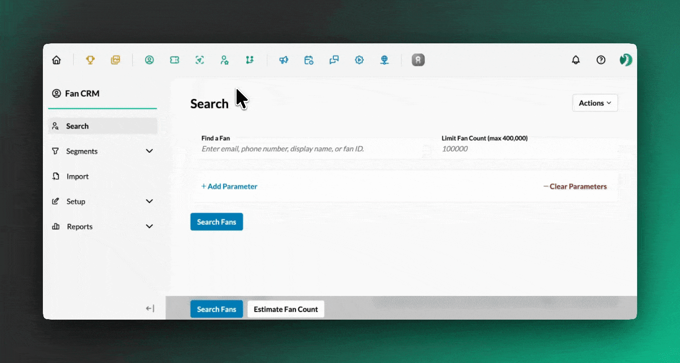Creating a new search or filter