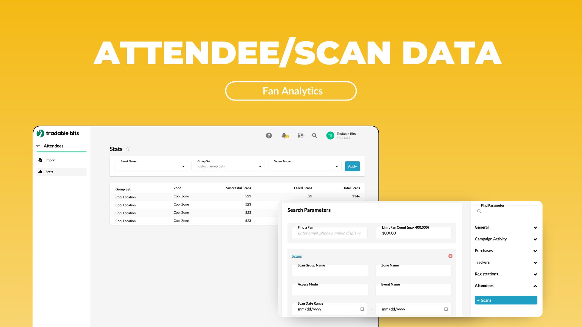 Attendee Stats Display