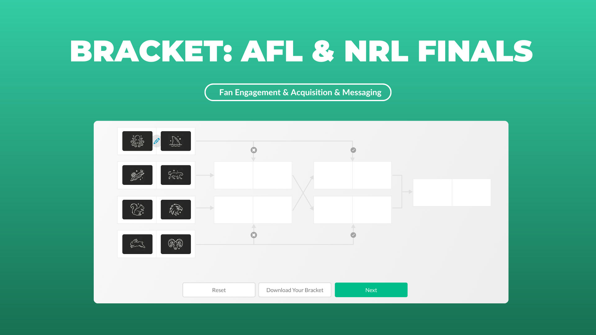 Bracket: AFL & NRL Finals Templates