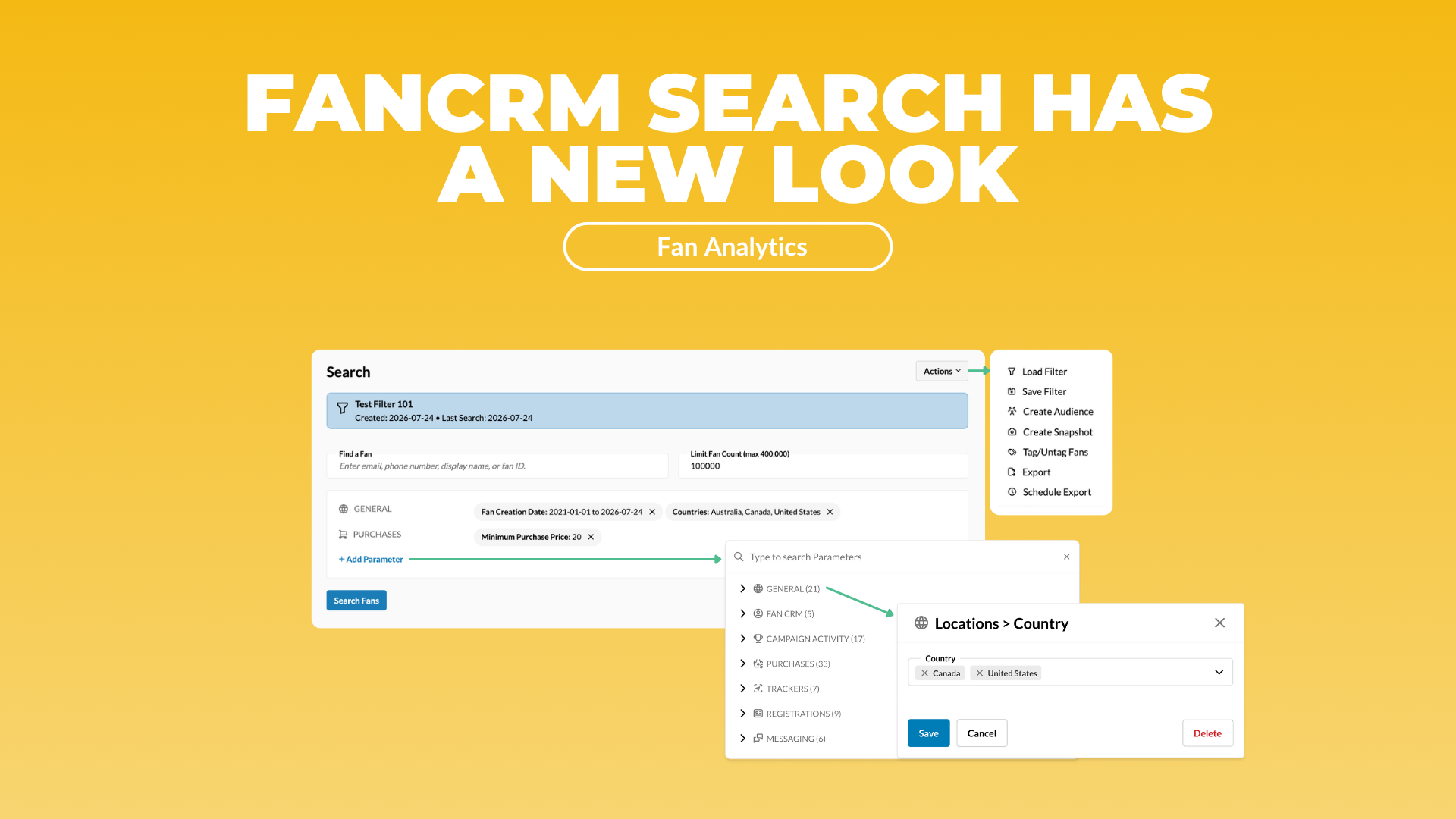 FanCRM Search has a new look