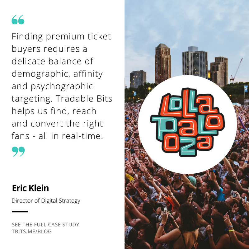 Tradable Bits Testimonial by Lollapolooza and C3 Director of Digital Strategy, Eric Klein