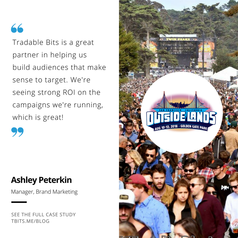 Outside Lands Tradable Bits Testimonial quote