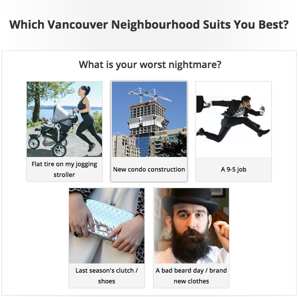 Tourism Vancouver Personality Quiz powered by Tradable Bits - Worst Nightmare Question