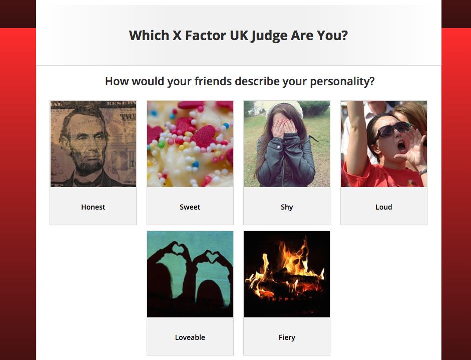 Which X-Factor Judge Are You personality quiz powered by Tradable Bits - Question View