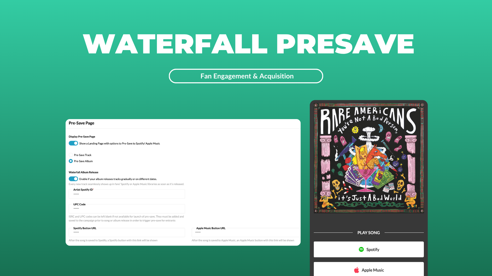 Keep your streams flowing with Waterfall Presave